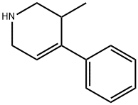 1,2,3,6-tetrahydro-3-methyl-4-phenylpyridine Structure