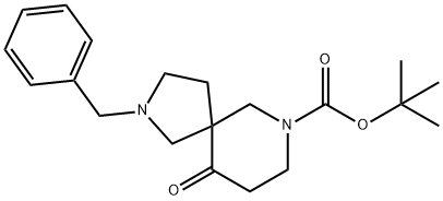 2-ベンジル-10-オキソ-2,7-ジアザスピロ[4.5]デカン-7-カルボン酸TERT-ブチル 化学構造式