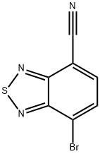 7-bromobenzo[c][1,2,5]thiadiazole-4-carbonitrile Struktur