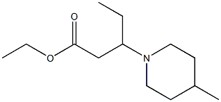 ethyl 3-(4-methylpiperidine-1-yl)pentanoate Structure