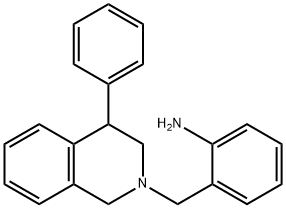 2-((4-Phenyl-3,4-dihydroisoquinolin-2(1H)-yl)methyl)aniline,133406-89-0,结构式