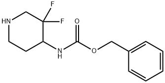 benzyl 3,3-difluoropiperidin-4-ylcarbamate Structure