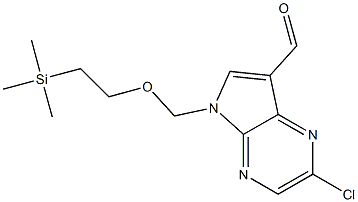 2-Chloro-5-((2-(trimethylsilyl)ethoxy)methyl)-5H-pyrrolo[2,3-b]pyrazine-7-carbaldehyde