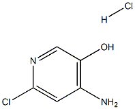 4-氨基-6-氯吡啶-3-醇盐酸盐 结构式