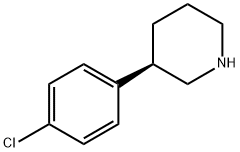 (R)-3-(4-chlorophenyl)piperidine 化学構造式