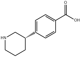 4-((3S)-3-piperidyl)benzoic acid Structure