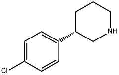 (S)-3-(4-chlorophenyl)piperidine 化学構造式