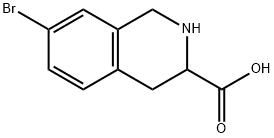 7-Bromo-1,2,3,4-tetrahydro-isoquinoline-3-carboxylic acid Struktur