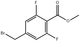4-Bromomethyl-2,6-difluoro-benzoic acid methyl ester Struktur