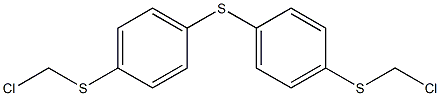 bis(4-(chloromethylthio)phenyl)sulfane Structure