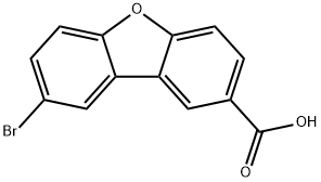 8-bromo-2-Dibenzofurancarboxylic acid,133953-32-9,结构式