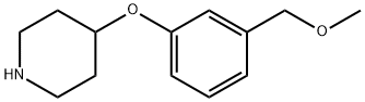 4-(3-(methoxymethyl)phenoxy)piperidine 化学構造式