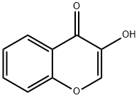 3-hydroxychromen-4-one 结构式