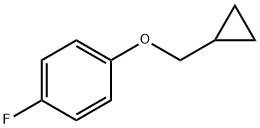 1-(シクロプロピルメトキシ)-4-フルオロベンゼン 化学構造式