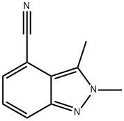 2,3-Dimethyl-2H-Indazole-4-Carbonitrile Struktur