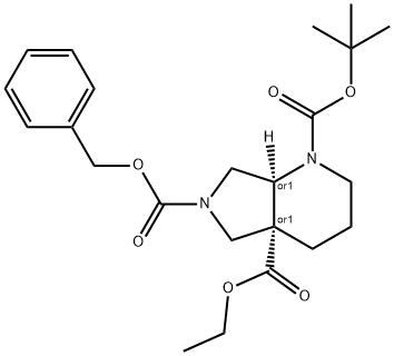 Cis-Tetrahydro-Pyrrolo[3,4-B]Pyridine-1,4A,6-Tricarboxylic Acid 6-Benzyl Ester 1-Tert-Butyl Ester 4A-Ethyl Ester|1341035-19-5