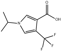 1-Isopropyl-4-(Trifluoromethyl)-1H-Pyrrole-3-Carboxylic Acid Structure