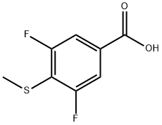 3,5-Diflluoro-4-(methylsulfanyl)benzoic acid Structure