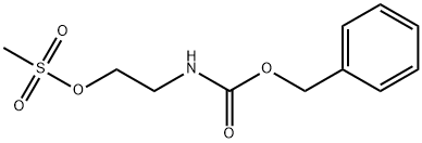 2-(benzyloxycarbonyl)ethyl methanesulfonate 化学構造式