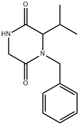 1-benzyl-6-isopropylpiperazine-2,5-dione Structure