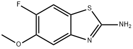 6-Fluoro-5-methoxy-benzothiazol-2-ylamine, 1344684-78-1, 结构式