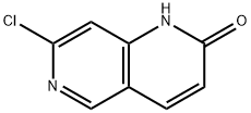 7-氯-1,6-萘啶-2(1H)-酮, 1345091-18-0, 结构式