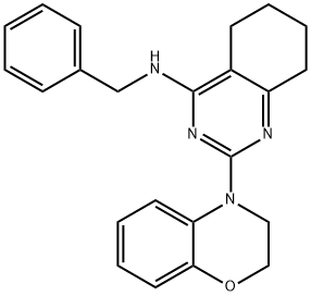 2-(2H-benzo[b][1,4]oxazin-4(3H)-yl)-N-benzyl-5,6,7,8-tetrahydroquinazolin-4-amine Structure