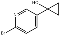 1-(6-Bromo-3-pyridyl)cyclopropanol Structure