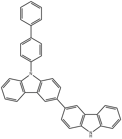 9-[1,1'-联苯]-4-基-3,3'-联咔唑,1346669-48-4,结构式