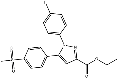 ethyl 1-(4-fluorophenyl)-5-(4-(methylsulfonyl)phenyl)-1H-pyrazole-3-carboxylate(WXG01508) Structure