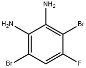 3,6-dibromo-4-fluorobenzene-1,2-diamine Structure