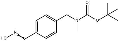 Carbamic acid, N-[[4-[(hydroxyimino)methyl]phenyl]methyl]-N-methyl-, 1,1-dimethylethyl ester Struktur