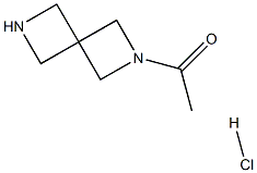 1-{2,6-diazaspiro[3.3]heptan-2-yl}ethan-1-one hydrochloride Struktur