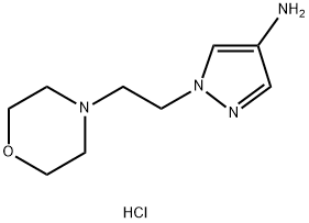 1-(2-MORPHOLIN-4-YLETHYL)-1H-PYRAZOL-4-AMINE DIHYDROCHLORIDE,1351658-98-4,结构式