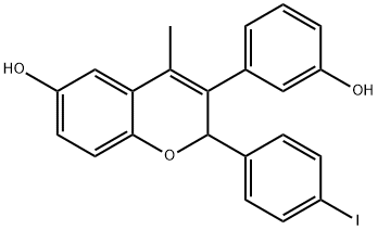 3-(3-hydroxyphenyl)-2-(4-iodophenyl)-4-methyl-2H-chromen-6-ol|3-(3-hydroxyphenyl)-2-(4-iodophenyl)-4-methyl-2H-chromen-6-ol