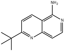 2-tert-butyl-1,6-naphthyridin-5-amine Structure