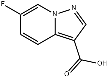 6-Fluoropyrazolo[1,5-a]pyridine-3-carboxylic acid Struktur