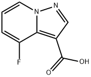 4-Fluoropyrazolo[1,5-a]pyridine-3-carboxylic acid Struktur