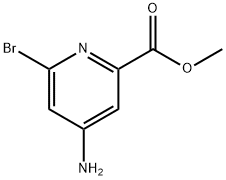 4-氨基-6-溴吡啶甲酸甲酯, 1353101-52-6, 结构式