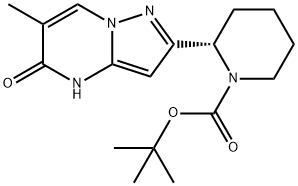 (S)-TERT-BUTYL 2-(6-METHYL-5-OXO-4,5-DIHYDROPYRAZOLO[1,5-A]PYRIMIDIN-2-YL)PIPERIDINE-1-CARBOXYLATE Structure