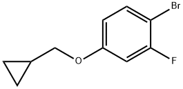 1-溴-4-(环丙基甲氧基)-2-氟苯 结构式