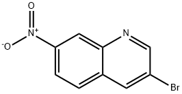 3-ブロモ-7-ニトロキノリン 化学構造式