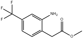 Methyl2-(2-amino-4-(trifluoromethyl)phenyl)acetate Structure