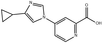 4-(4-cyclopropyl-1H-imidazol-1-yl)picolinic acid Structure