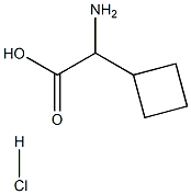 Cyclobutaneacetic acid, alpha-amino-, hydrochloride, 1354949-40-8, 结构式