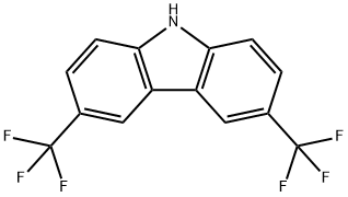 3,6-Bis(trifluoromethyl)-9H-carbazole 化学構造式