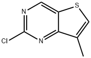2-chloro-7-methylthieno[3,2-d]pyrimidine Struktur