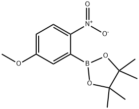 2-(5-Methoxy-2-nitrophenyl)-4,4,5,5-tetramethyl-1,3,2-dioxaborolane Struktur