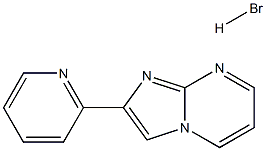 Imidazo[1,2-a]pyrimidine, 2-(2-pyridinyl)-,hydrobromide 结构式