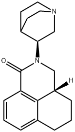 1H-Benz[de]isoquinolin-1-one,2-(3S)-1-azabicyclo[2.2.2]oct-3-yl-2,3,3a,4,5,6-hexahydro-,(3aR)- 化学構造式
